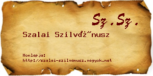 Szalai Szilvánusz névjegykártya